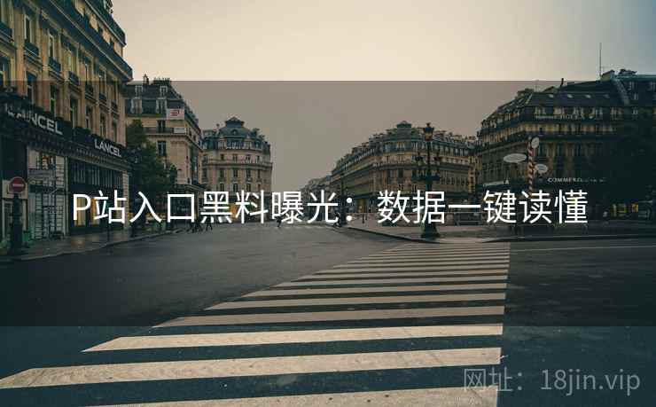 P站入口黑料曝光：数据一键读懂