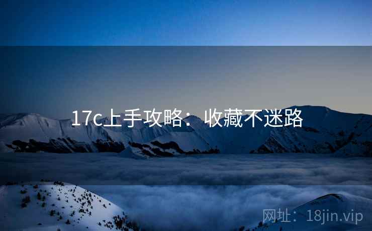 17c上手攻略：收藏不迷路